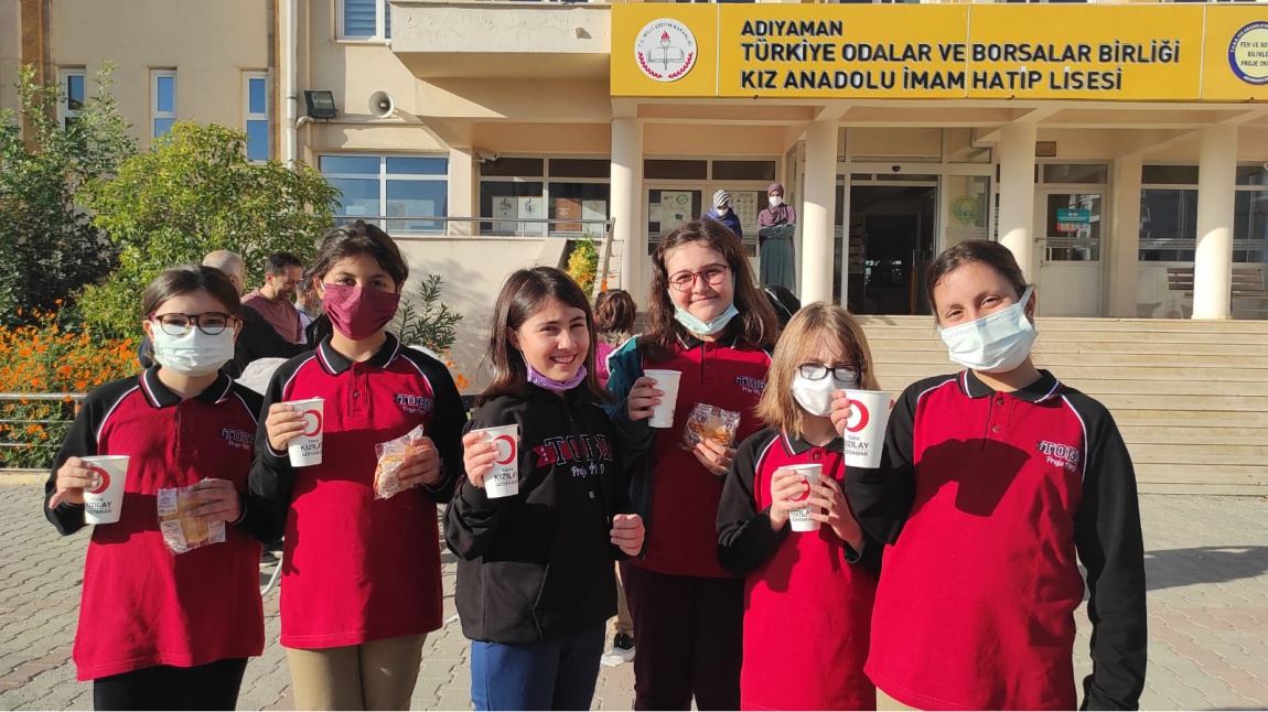 Türk Kızılay Adıyaman Şubesinden Öğrencilerimize Sıcak Çorba İkramı