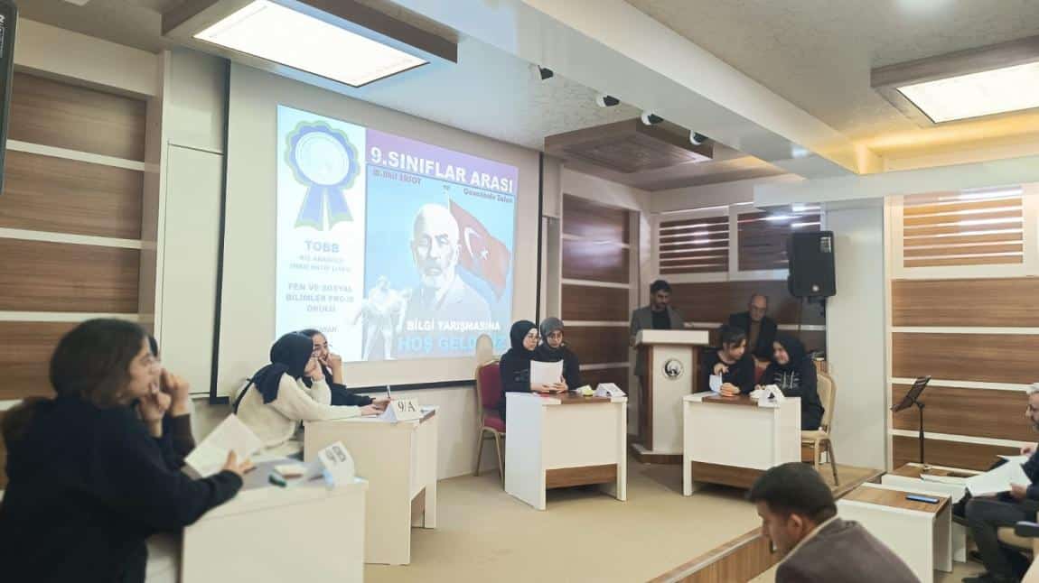 Geleneksel Mehmet Âkif-İstiklal Marşı-Çanakkale Zaferi Bilgi Yarışmamız